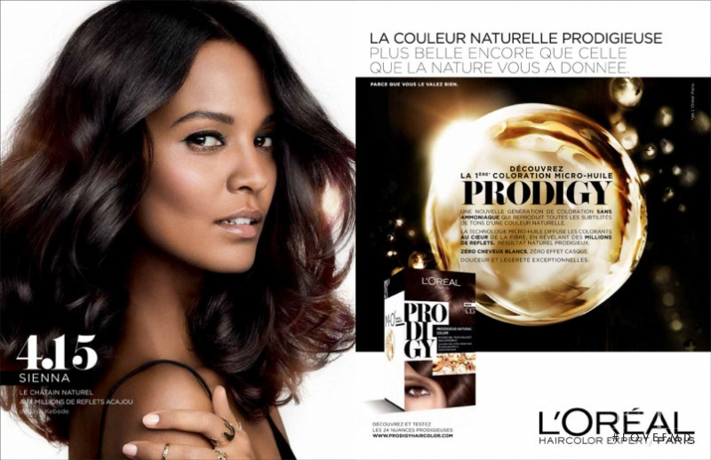 Liya Kebede featured in  the L\'Oreal Paris Prodigy advertisement for Spring/Summer 2015