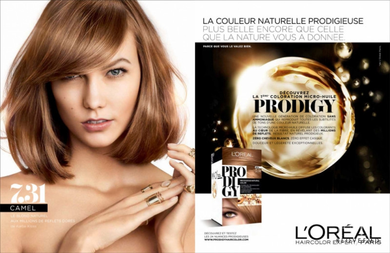 Karlie Kloss featured in  the L\'Oreal Paris Prodigy advertisement for Spring/Summer 2015