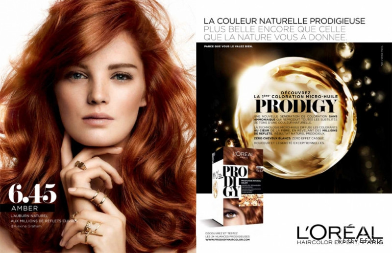 Alexina Graham featured in  the L\'Oreal Paris Prodigy advertisement for Spring/Summer 2015