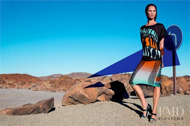 Christy Turlington featured in  the Missoni advertisement for Spring/Summer 2014