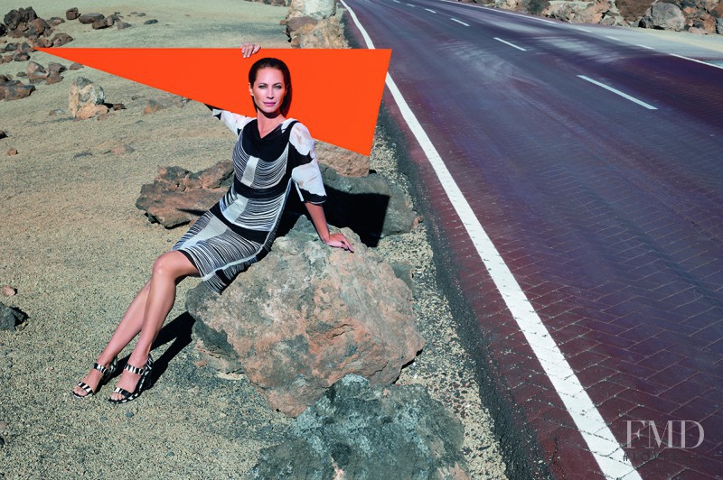 Christy Turlington featured in  the Missoni advertisement for Spring/Summer 2014