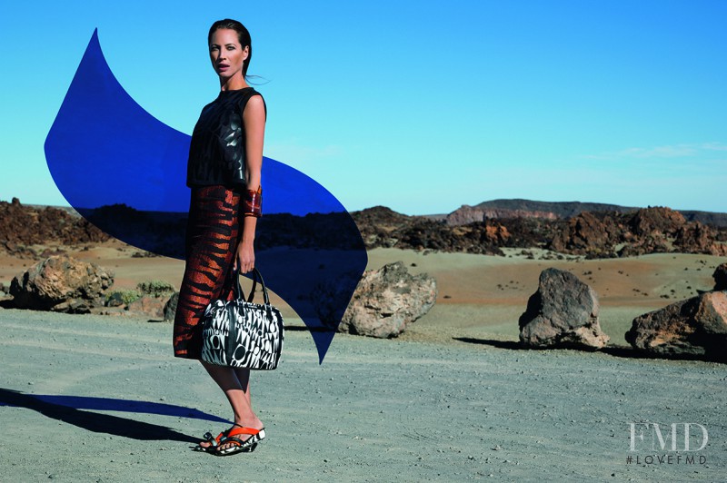 Christy Turlington featured in  the Missoni advertisement for Spring/Summer 2014