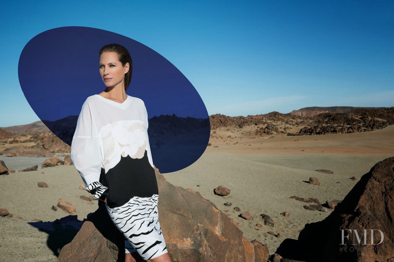 Christy Turlington featured in  the Missoni advertisement for Spring/Summer 2014