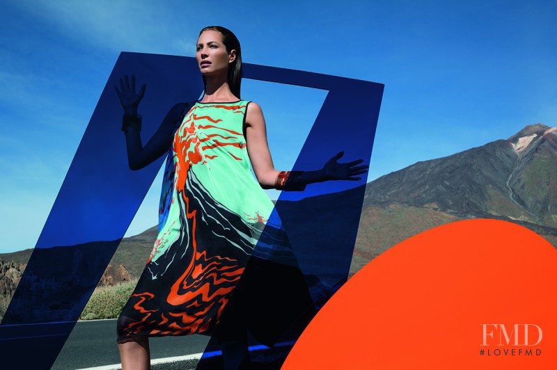 Christy Turlington featured in  the Missoni advertisement for Spring/Summer 2014