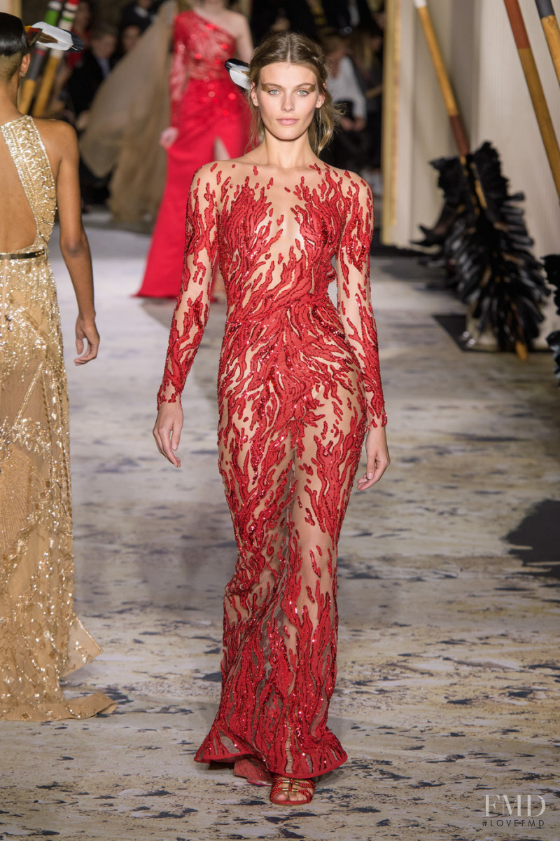 Madison Headrick featured in  the Zuhair Murad fashion show for Spring/Summer 2018