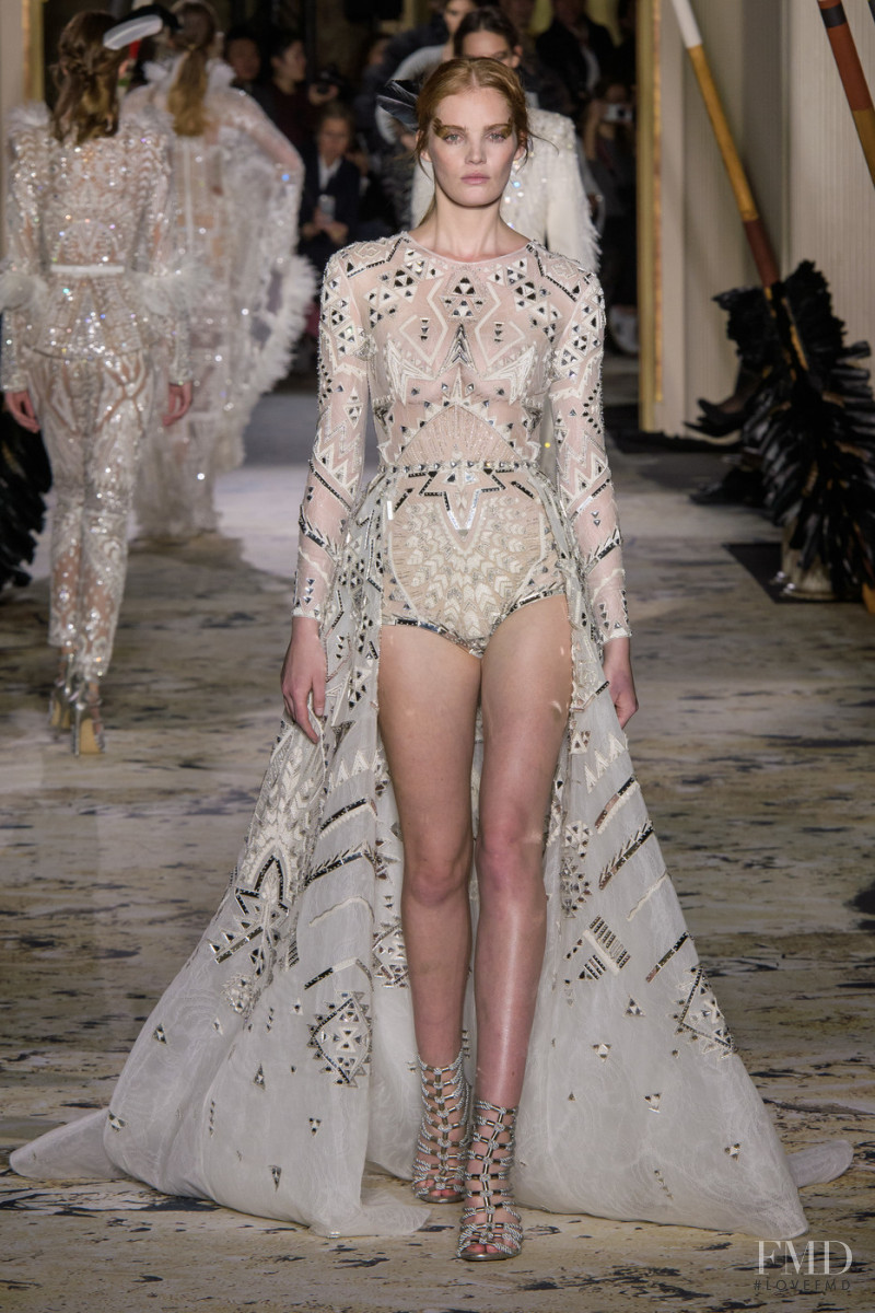 Alexina Graham featured in  the Zuhair Murad fashion show for Spring/Summer 2018
