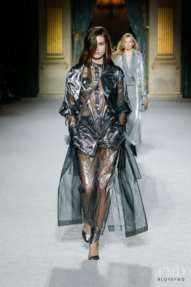 Luna Bijl featured in  the Balmain fashion show for Autumn/Winter 2018