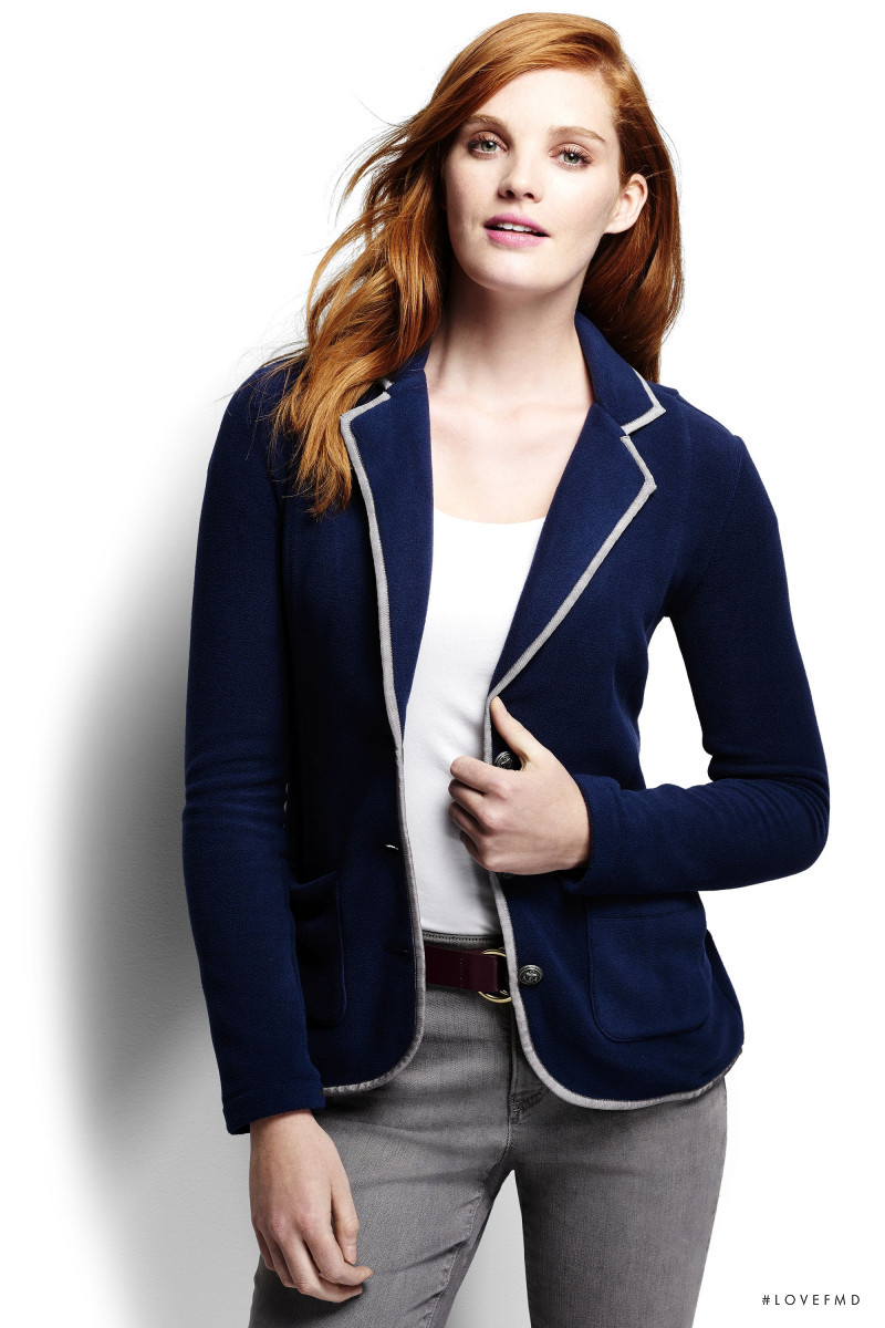 Alexina Graham featured in  the Lands\'End catalogue for Spring/Summer 2016