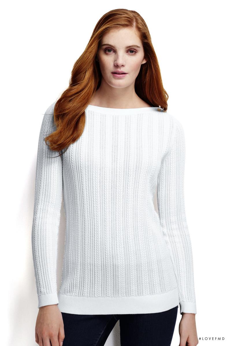 Alexina Graham featured in  the Lands\'End catalogue for Spring/Summer 2016