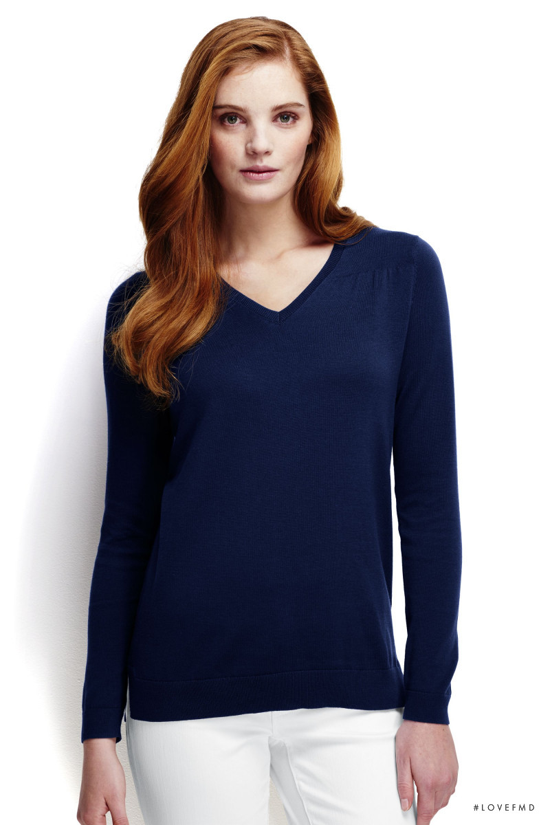 Alexina Graham featured in  the Lands\'End catalogue for Spring/Summer 2016
