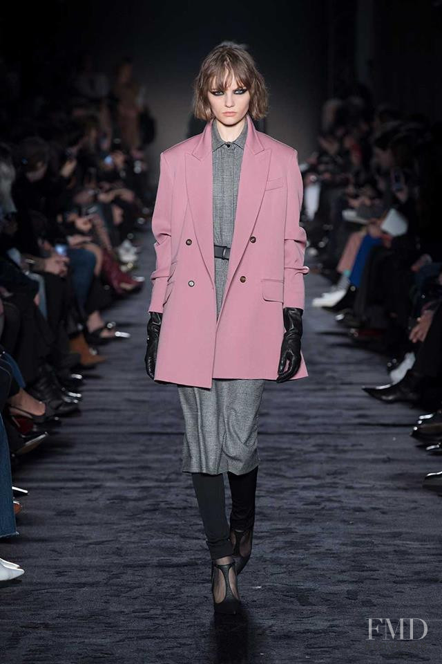 Fran Summers featured in  the Max Mara fashion show for Autumn/Winter 2018