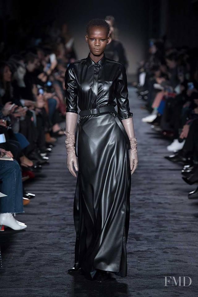 Shanelle Nyasiase featured in  the Max Mara fashion show for Autumn/Winter 2018