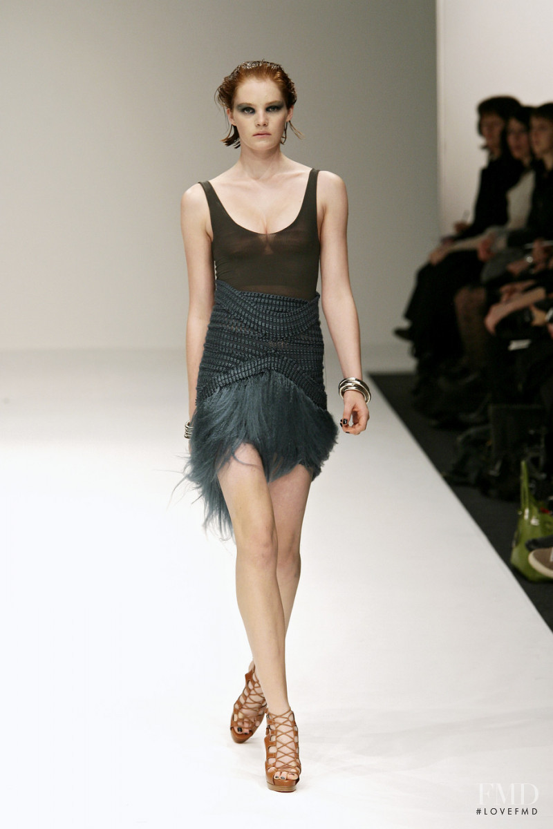 Alexina Graham featured in  the Mark Fast fashion show for Autumn/Winter 2009