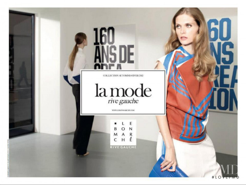 Malgosia Bela featured in  the Le Bon Marche advertisement for Autumn/Winter 2012