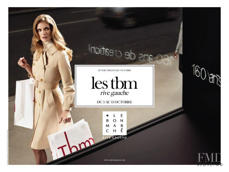 Malgosia Bela featured in  the Le Bon Marche advertisement for Autumn/Winter 2012