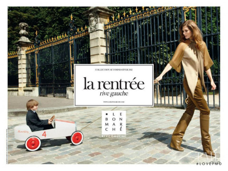 Malgosia Bela featured in  the Le Bon Marche advertisement for Autumn/Winter 2012