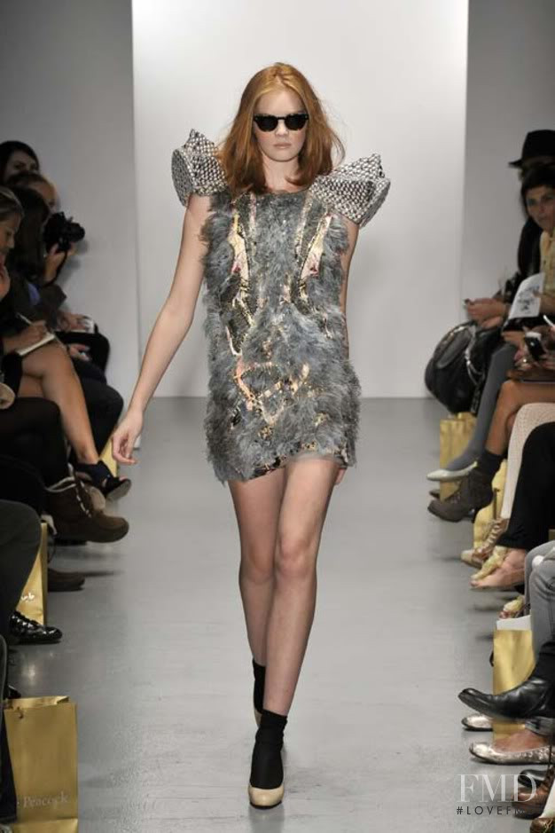 Alexina Graham featured in  the Falguni & Shane Peacock fashion show for Spring/Summer 2011