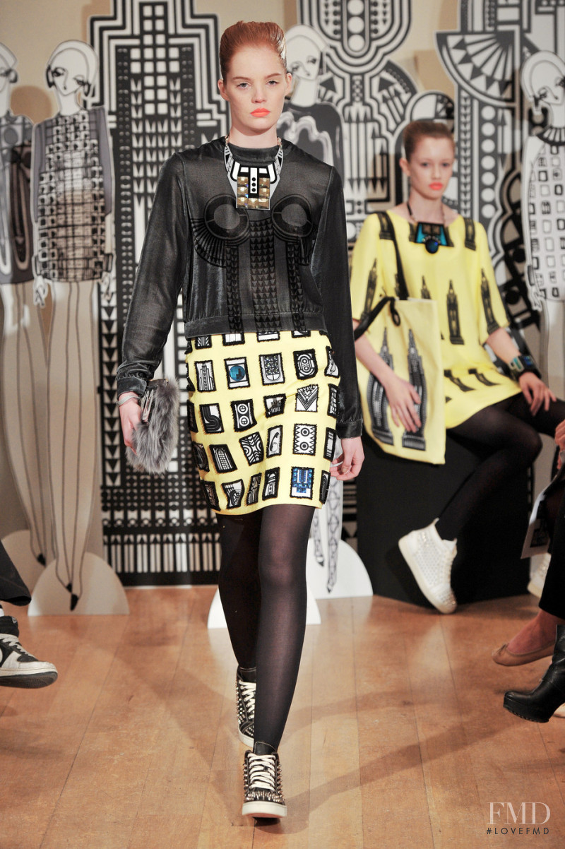 Alexina Graham featured in  the Holly Fulton fashion show for Autumn/Winter 2010