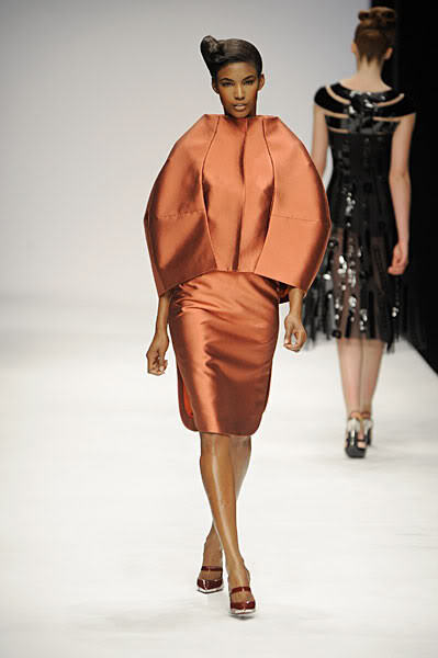 Sessilee Lopez featured in  the Jasper Conran fashion show for Autumn/Winter 2010