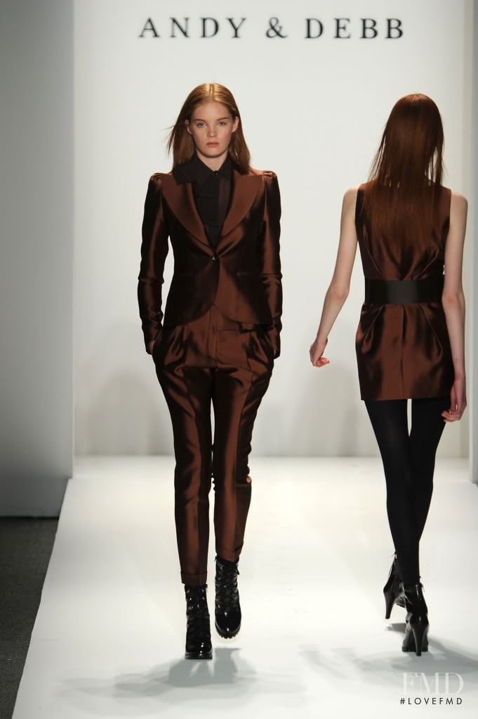 Alexina Graham featured in  the Andy & Debb fashion show for Autumn/Winter 2010