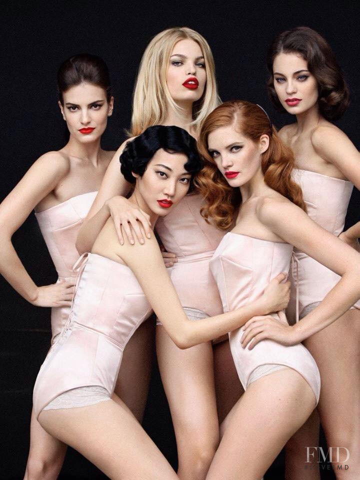 Alexina Graham featured in  the Jean-Paul Gaultier Factory advertisement for Spring/Summer 2016