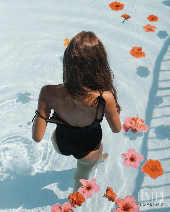 Isabelle Mathers featured in  the Peony Swimwear advertisement for Autumn/Winter 2017