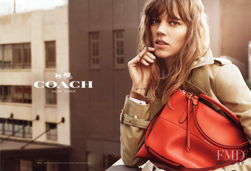 Freja Beha Erichsen featured in  the Coach advertisement for Spring/Summer 2014