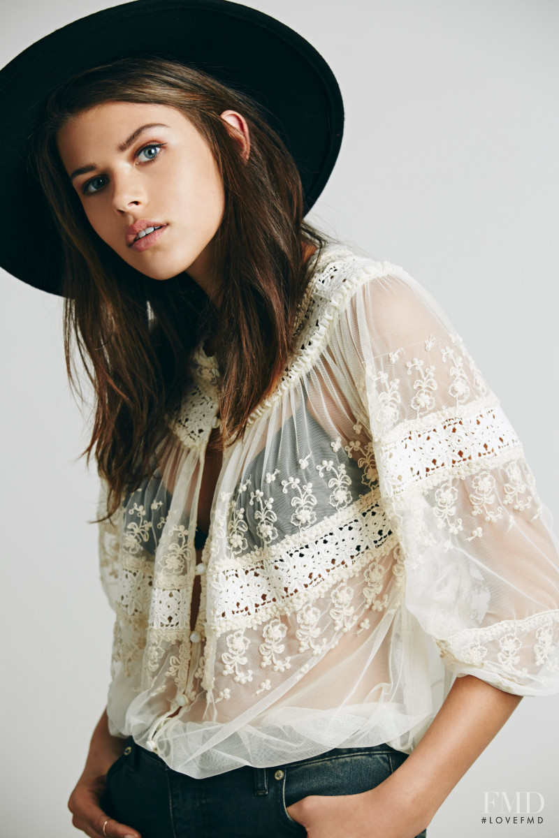 Georgia Fowler featured in  the Free People catalogue for Autumn/Winter 2014