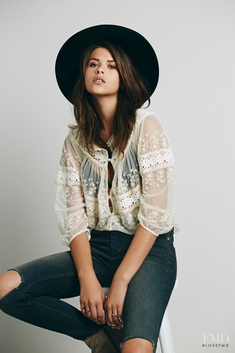 Georgia Fowler featured in  the Free People catalogue for Autumn/Winter 2014