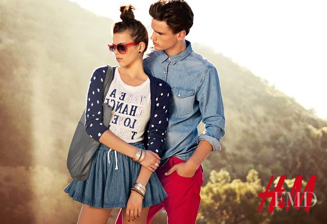 Georgia Fowler featured in  the H&M Personal Touch advertisement for Summer 2011