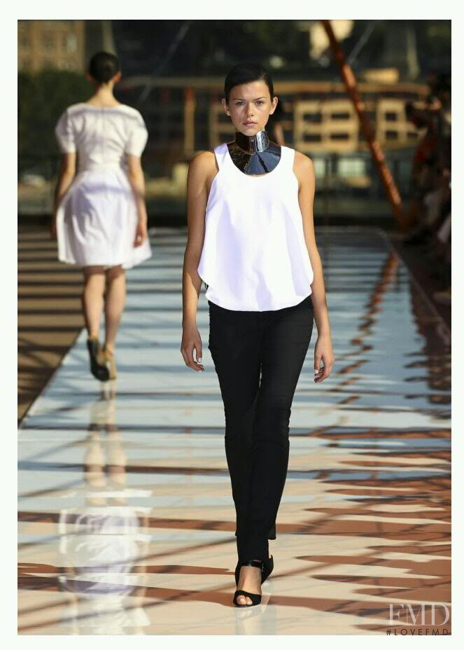 Georgia Fowler featured in  the Dion Lee fashion show for Spring/Summer 2011