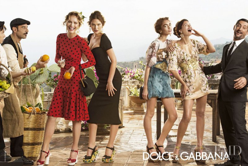Bianca Balti featured in  the Dolce & Gabbana advertisement for Spring/Summer 2014