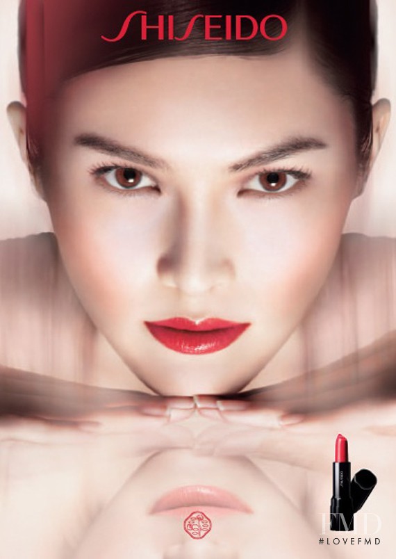 Sui He featured in  the Shiseido Make-Up Collection advertisement for Spring/Summer 2013