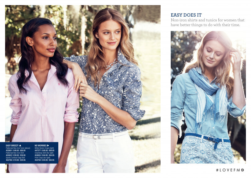 Kate Bock featured in  the Lands\'End lookbook for Spring/Summer 2015