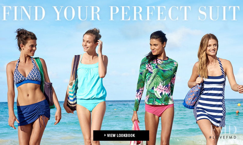 Kate Bock featured in  the Lands\'End lookbook for Spring/Summer 2015