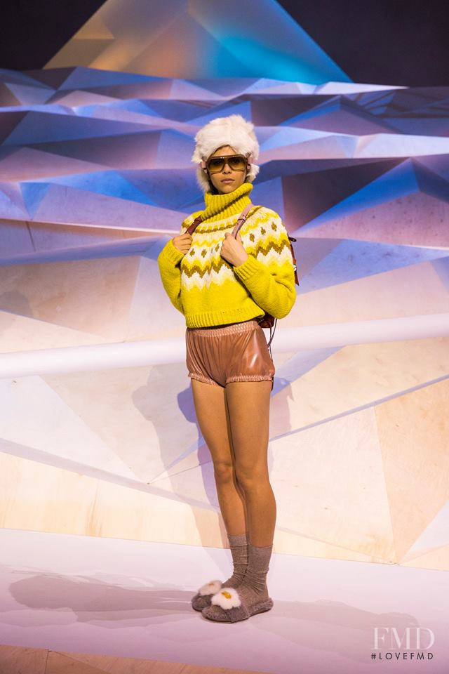 Georgia Fowler featured in  the Anya Hindmarch fashion show for Autumn/Winter 2017