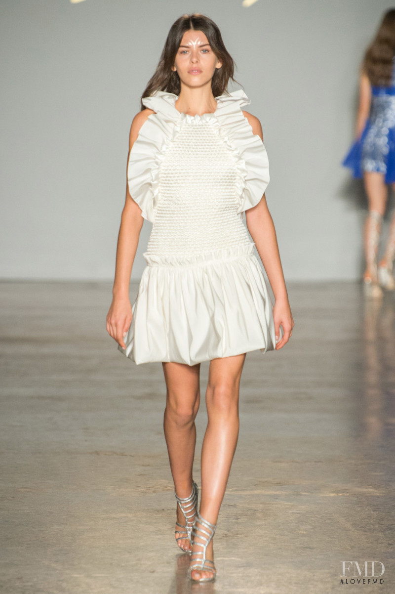 Georgia Fowler featured in  the Genny fashion show for Spring/Summer 2018