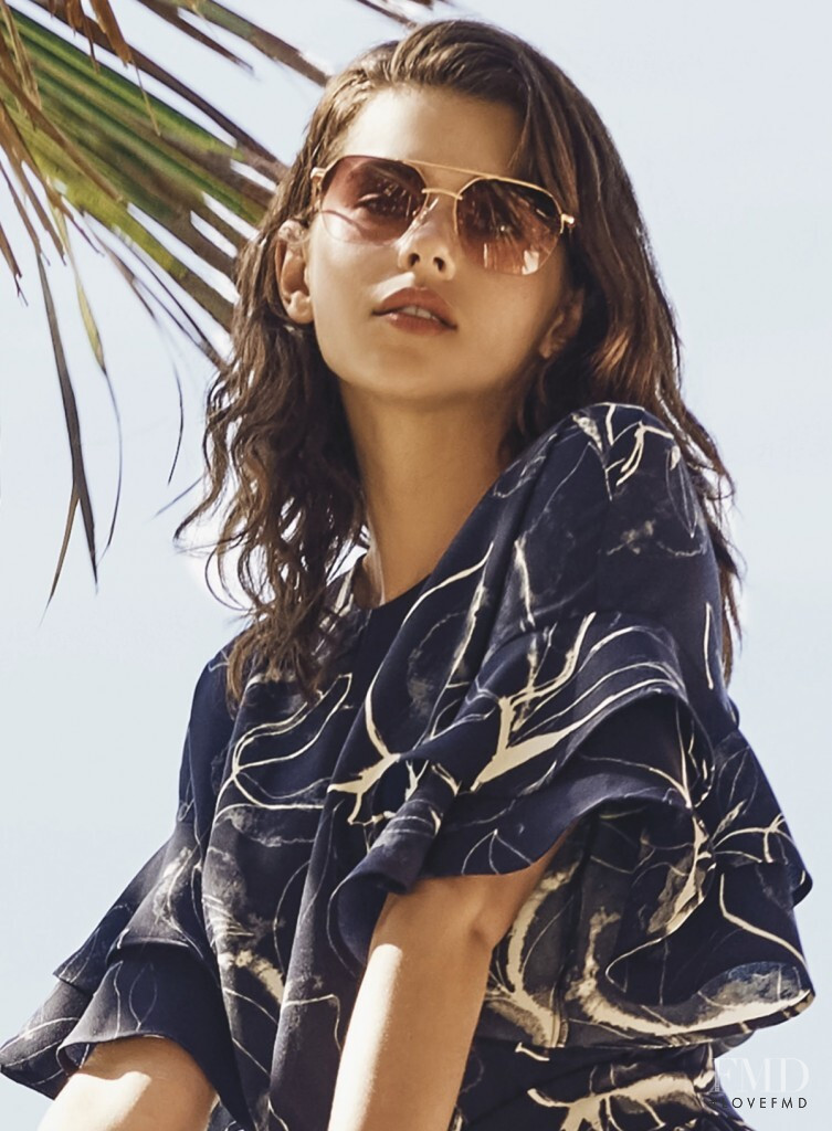 Georgia Fowler featured in  the Vince Camuto advertisement for Spring/Summer 2018