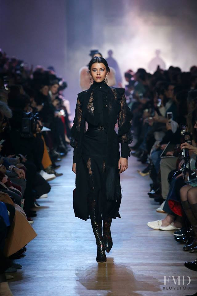 Georgia Fowler featured in  the Elie Saab fashion show for Autumn/Winter 2018