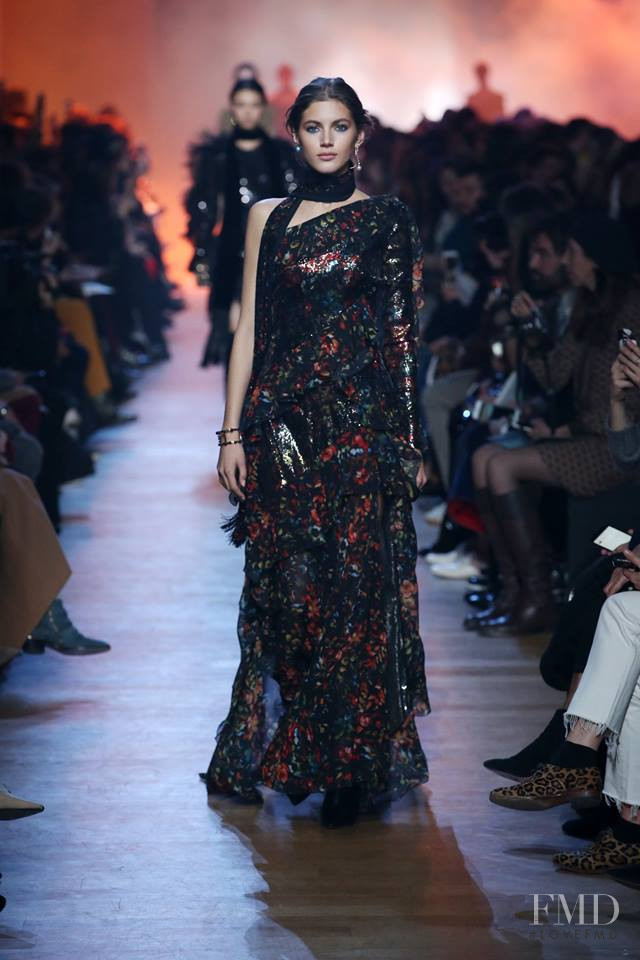 Valery Kaufman featured in  the Elie Saab fashion show for Autumn/Winter 2018