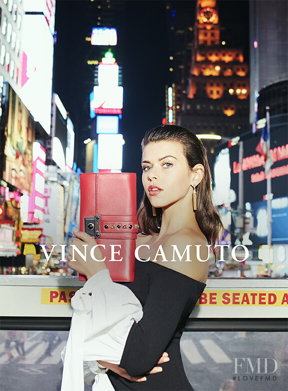 Georgia Fowler featured in  the Vince Camuto advertisement for Christmas 2017