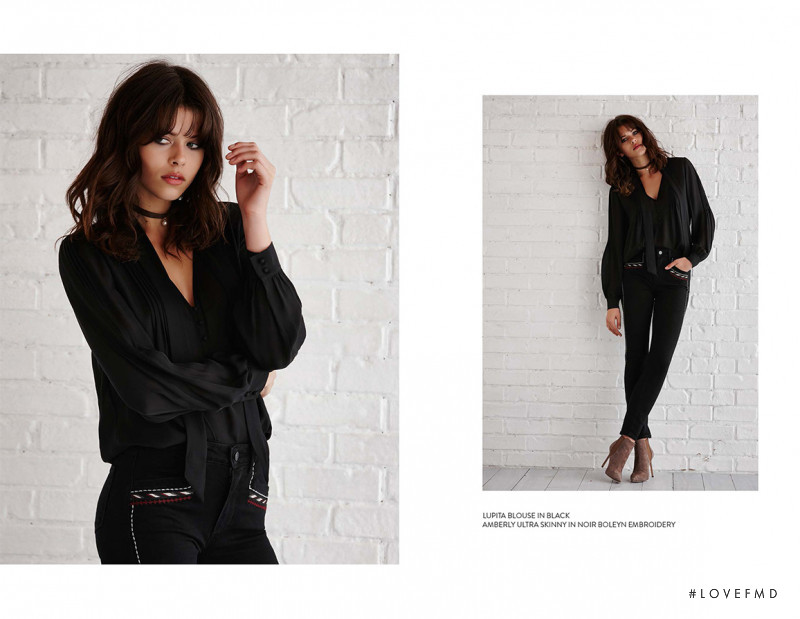 Georgia Fowler featured in  the Paige Denim lookbook for Autumn/Winter 2016