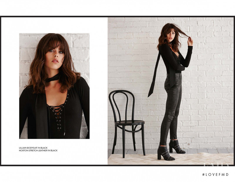 Georgia Fowler featured in  the Paige Denim lookbook for Autumn/Winter 2016