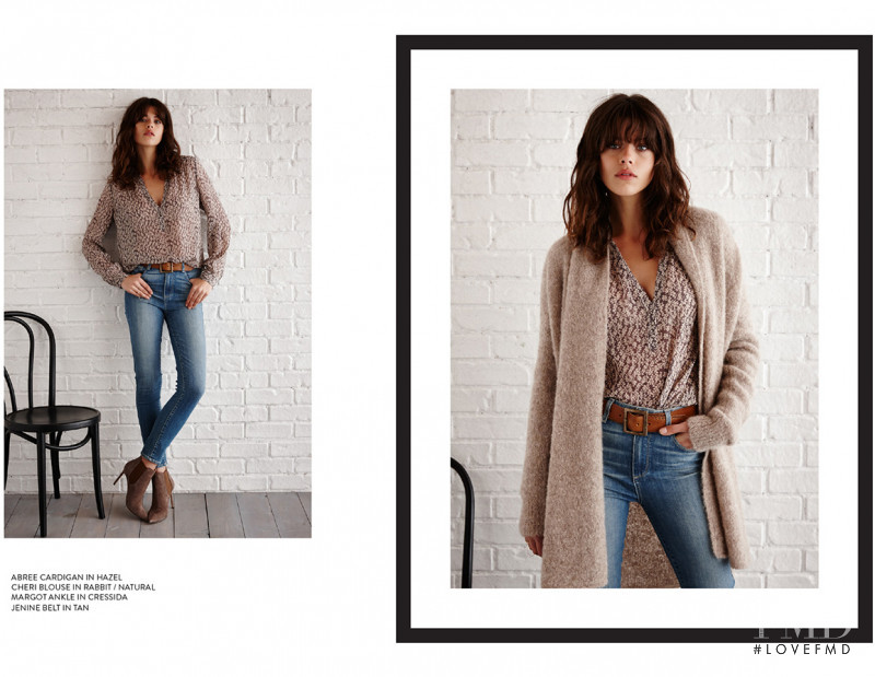 Georgia Fowler featured in  the Paige Denim lookbook for Autumn/Winter 2016