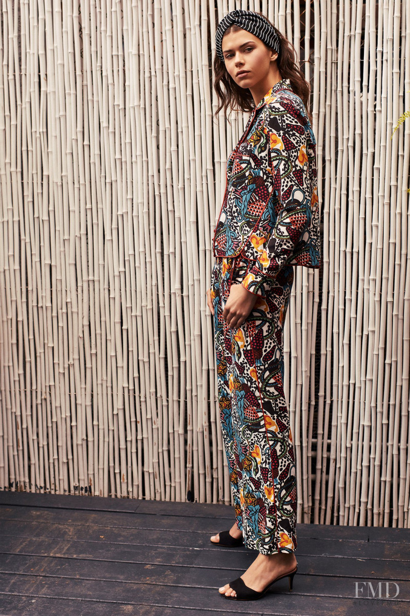 Georgia Fowler featured in  the Veronica Beard lookbook for Spring/Summer 2018