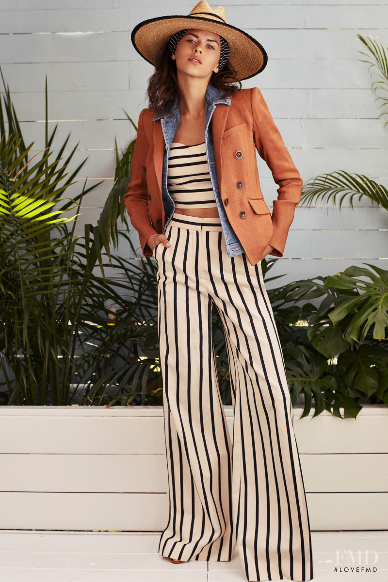 Georgia Fowler featured in  the Veronica Beard lookbook for Spring/Summer 2018