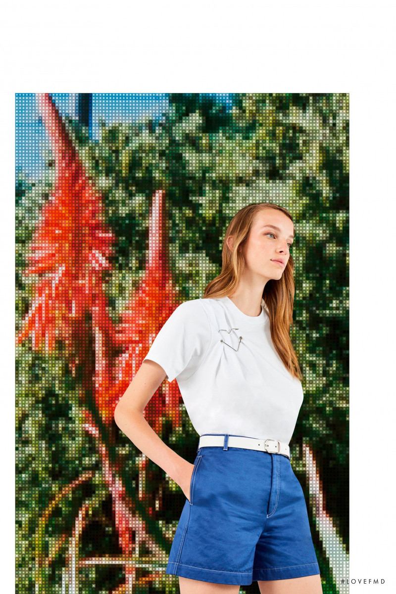 Jamilla Hoogenboom featured in  the Maison Kitsuné lookbook for Spring/Summer 2018