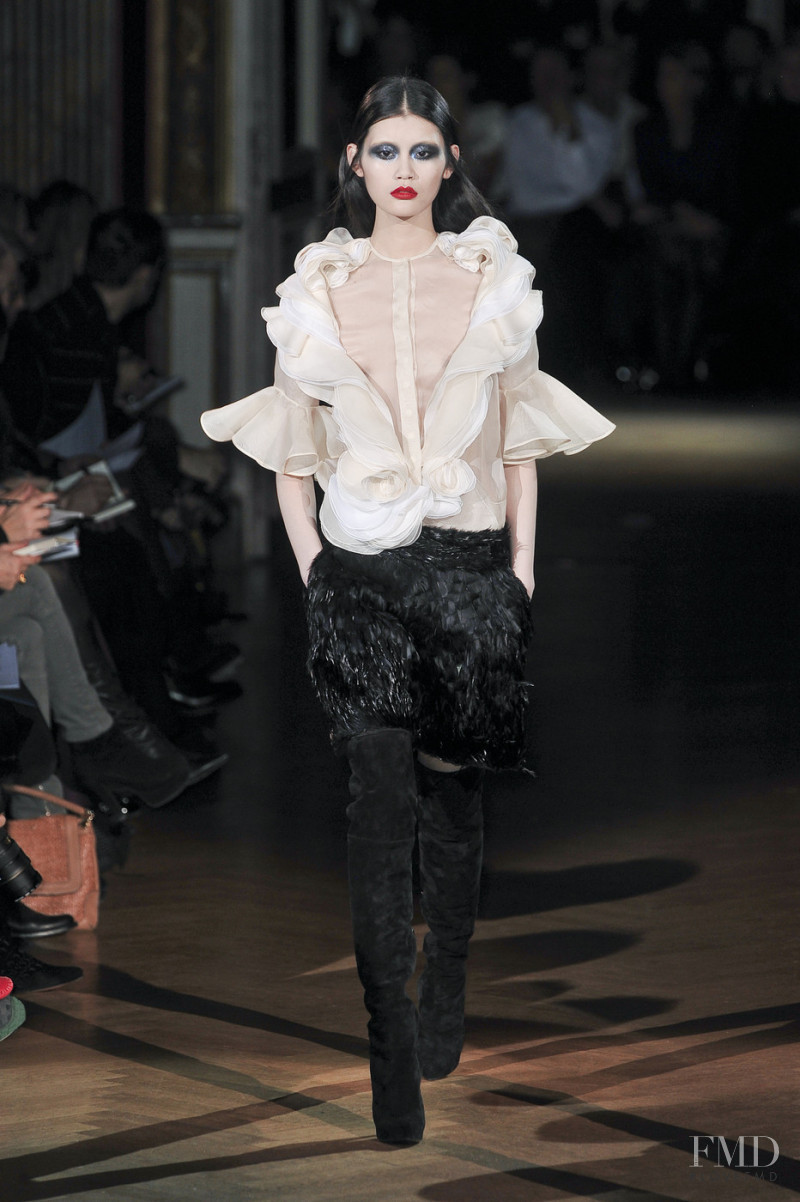 Liu Wen featured in  the Givenchy Haute Couture fashion show for Spring/Summer 2010