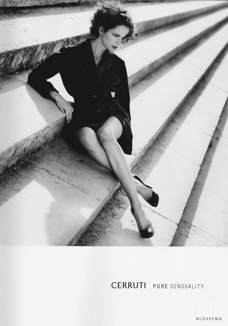 Anna de Rijk featured in  the Cerruti advertisement for Spring/Summer 2010