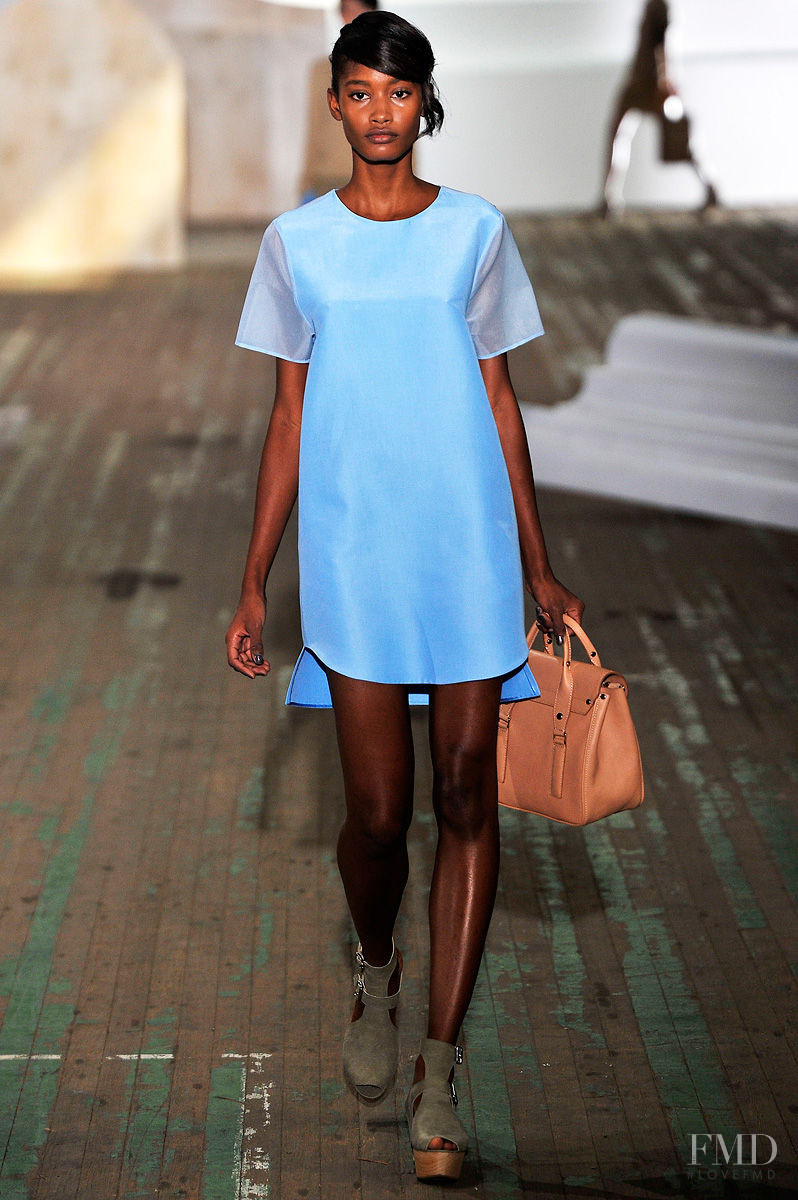 Melodie Monrose featured in  the 3.1 Phillip Lim fashion show for Spring/Summer 2011